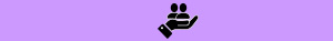 An illustration of a hand with 2 human type figures resting in it